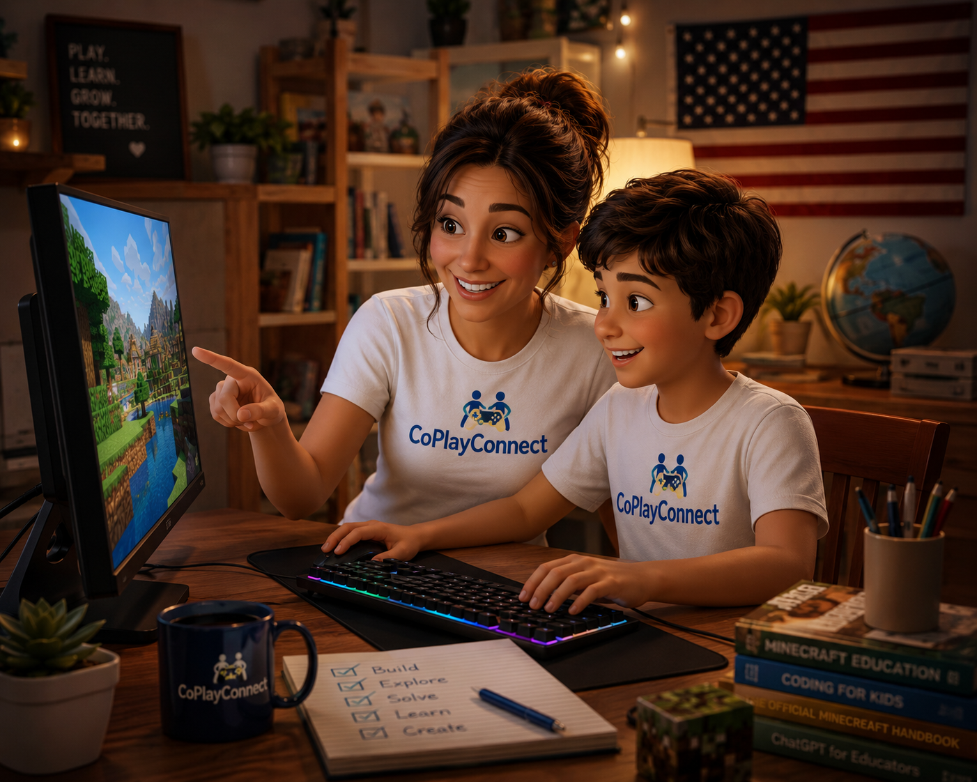 Parents choosing a family-friendly game together